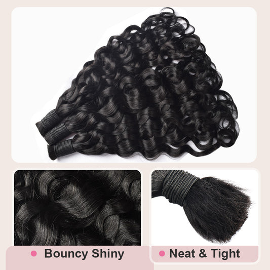 Italian Curly bulk hair