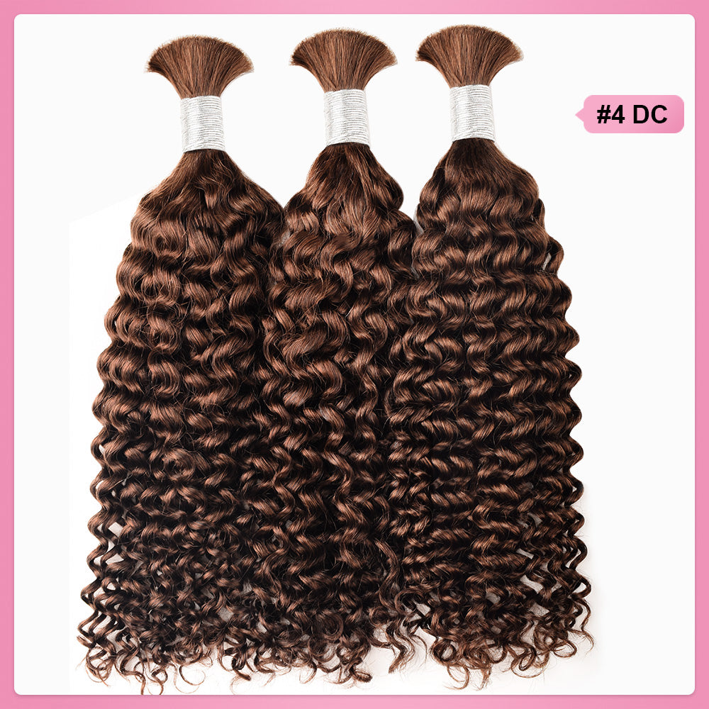 Deep Curly bulk hair