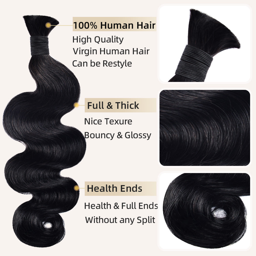 Body Wave bulk hair